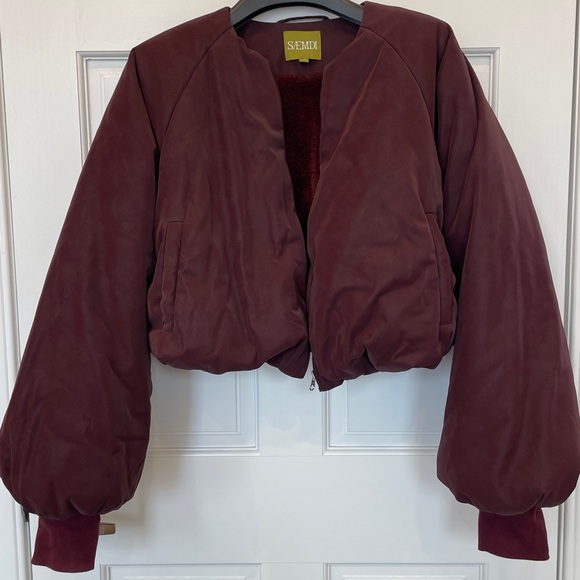 Saemdi Fig Bomber Puffer Size Medium